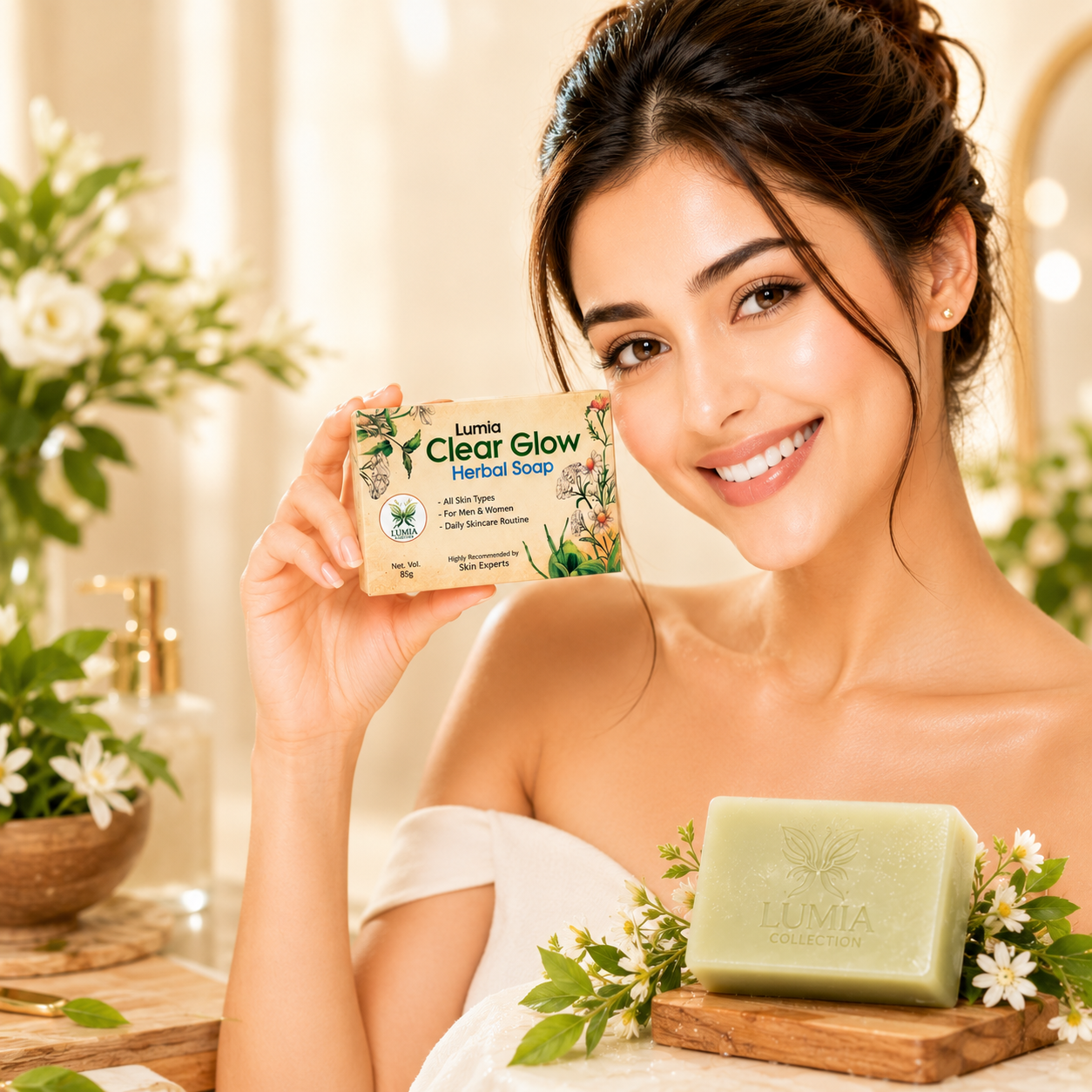 Lumia Clear Herbal Glow Soap + Lumia Pure Rose Water